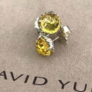 David Yurman Chatelaine Citrine Earrings 925